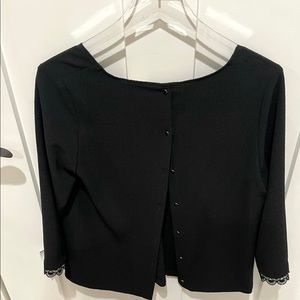 Sezane marina noir blouse